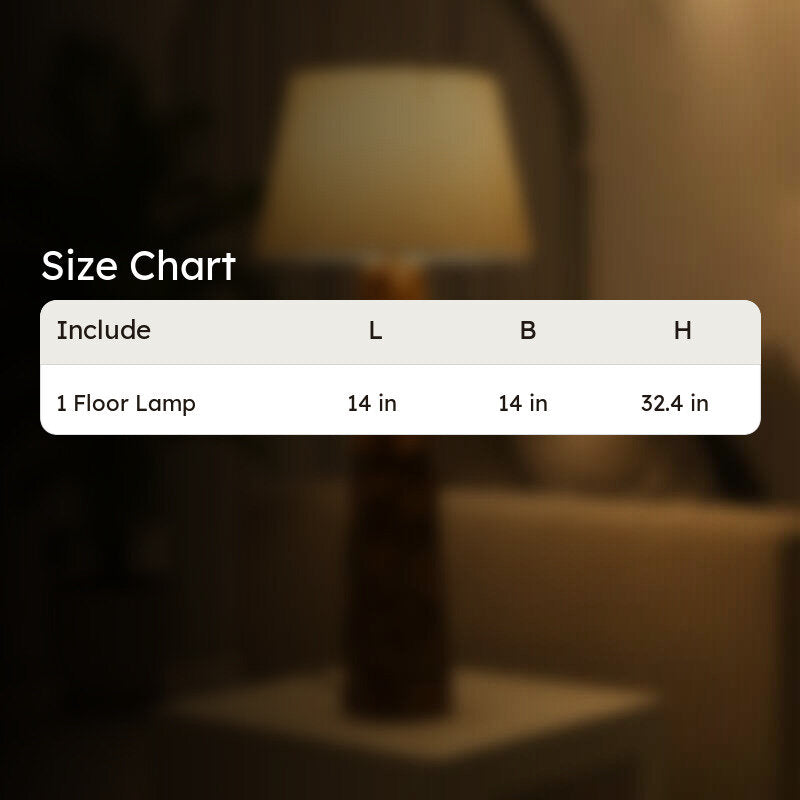 Sculpted White Mango Wood Floor Lamp media 15