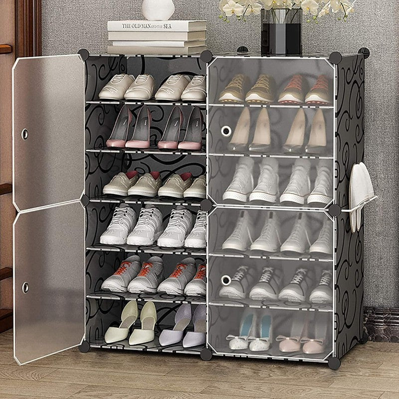 StepNest Black Plastic & Metal Shoe Racks media 3