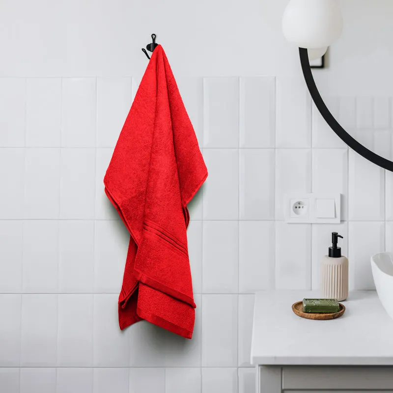 Micro Cotton LuxeDry Solid Bath Towel - Red media 1