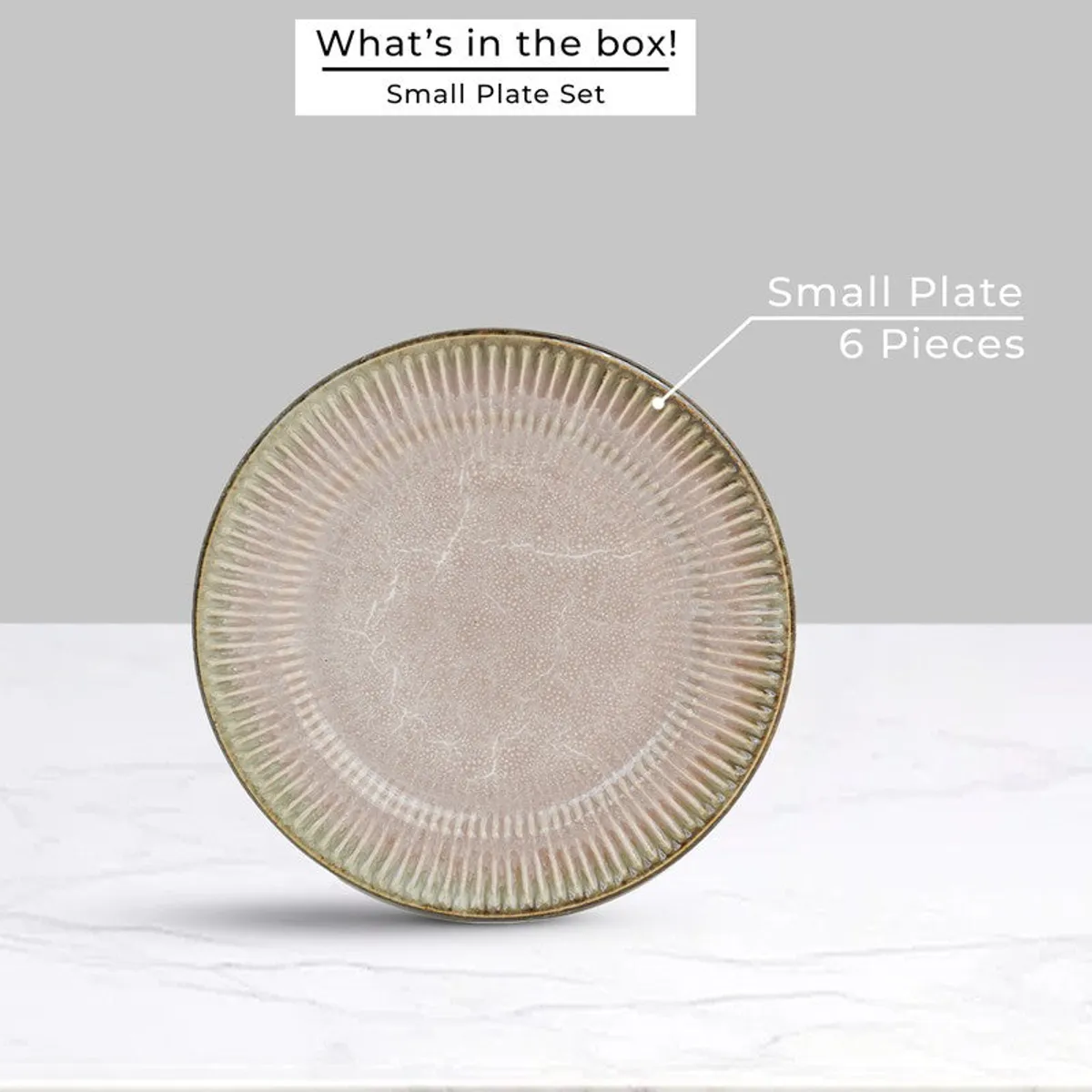 Single pink ceramic quarter plate shown from the front.