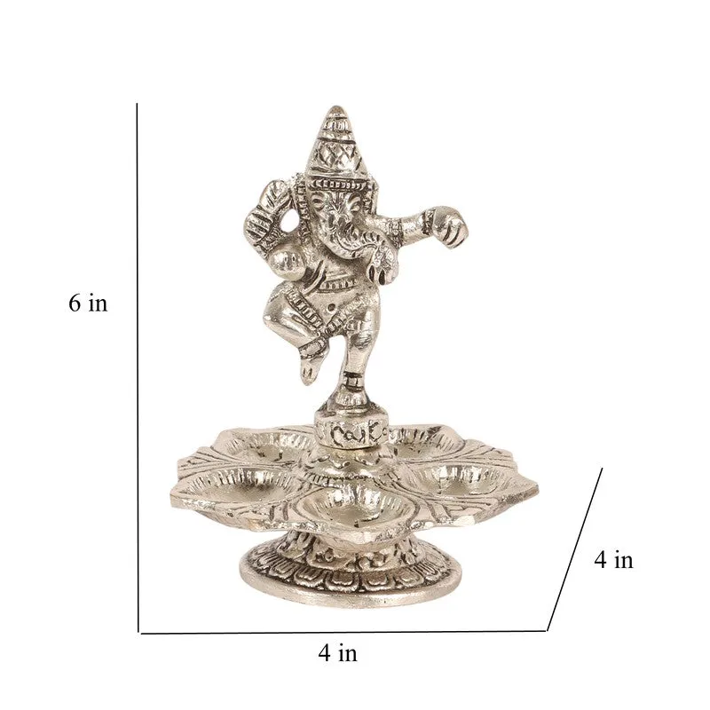 Vighnaharta Ganesh Diya - Silver media 9