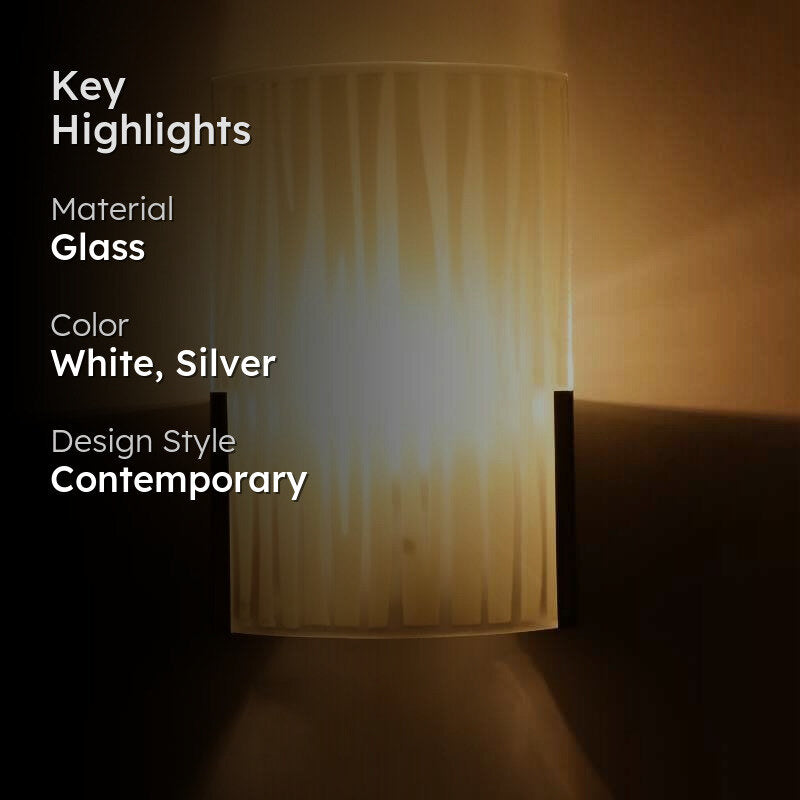 Frosted Fall Glass Wall Lamp media 2