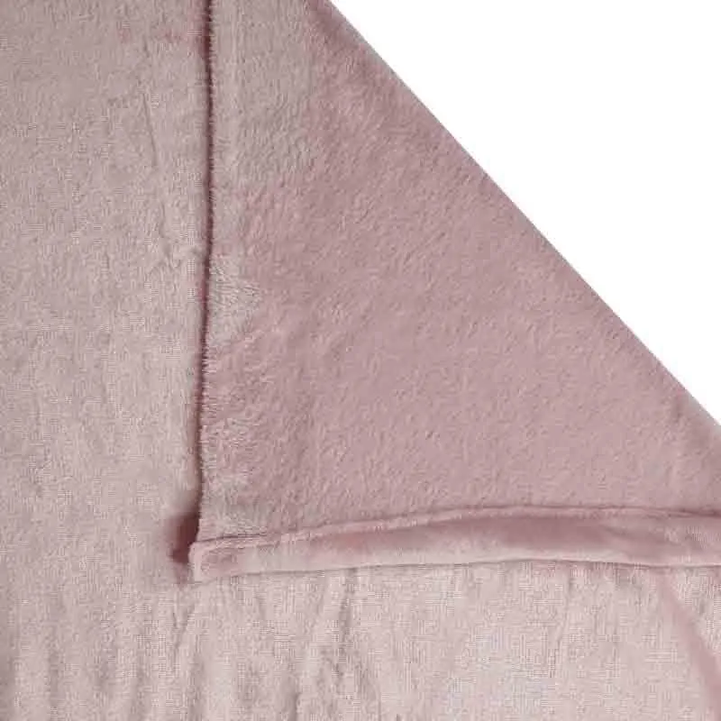 Solid Dust Woollen Bedsheet (Pink) - 130 GSM media 6
