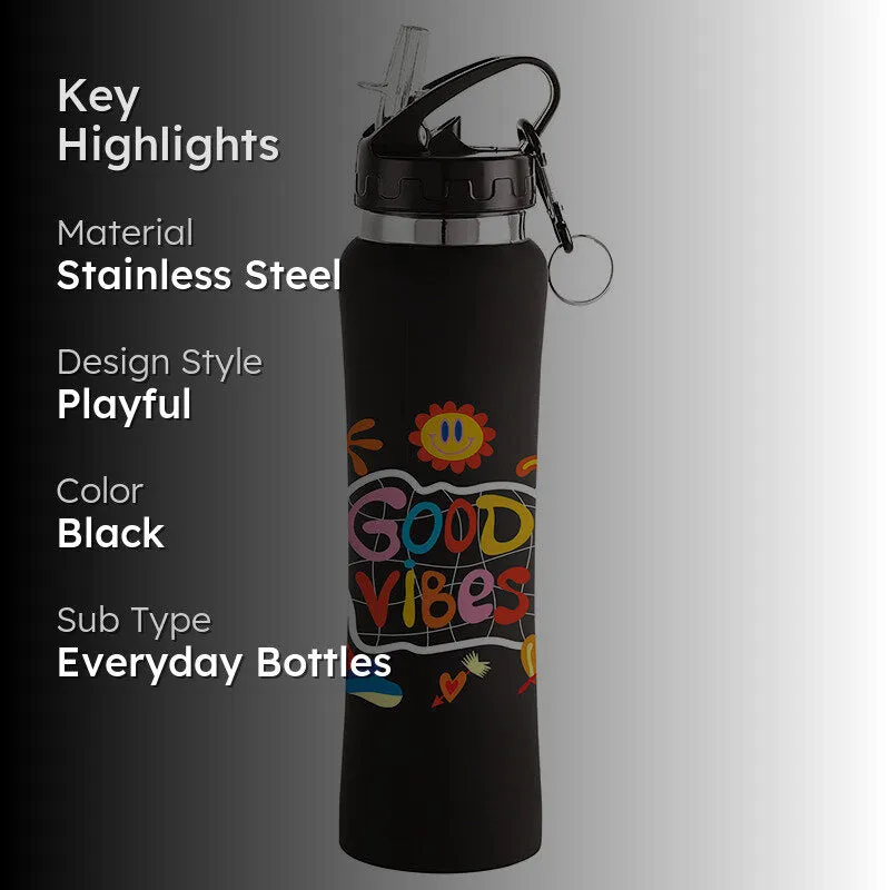 Good Vibes Sipper Water Bottle - 750 mL media 2