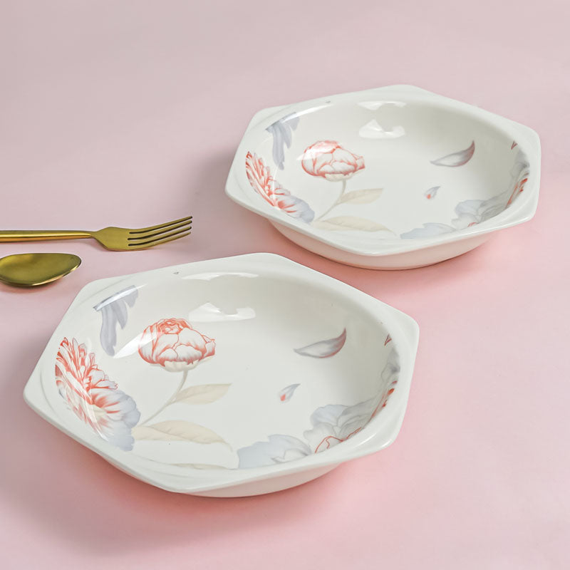 Mida Floral Pasta Plate - Set Of Two media 3