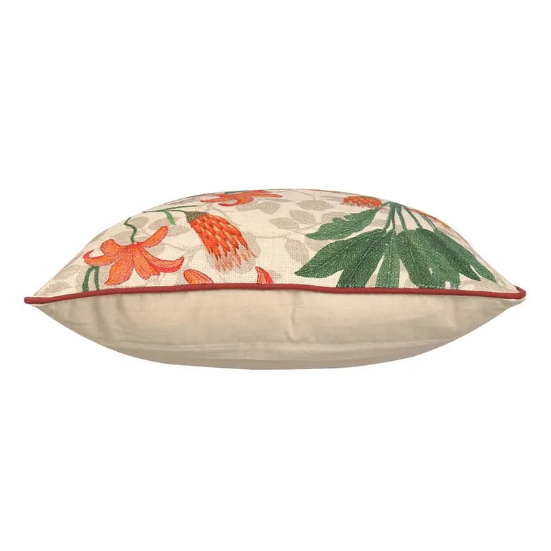 India Circus Maple Whispers Printed Cotton Cushion Cover - Set Of Two media 6