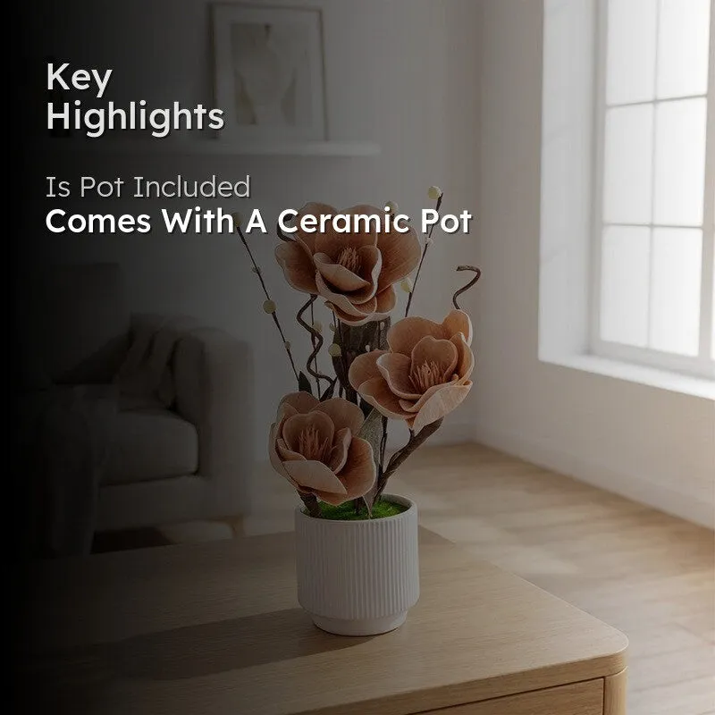 AarviDecor Muted Bloom Foam Artificial Plants media 2