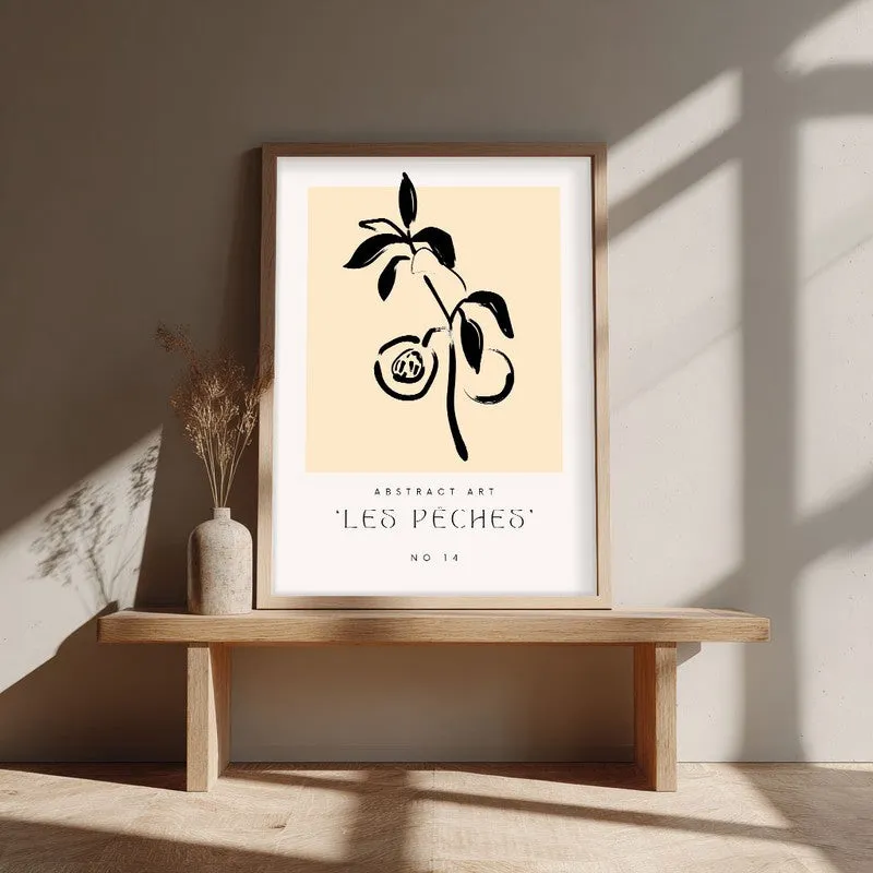 Stonefruit Canvas Wall Painting With Brown Frame media 4