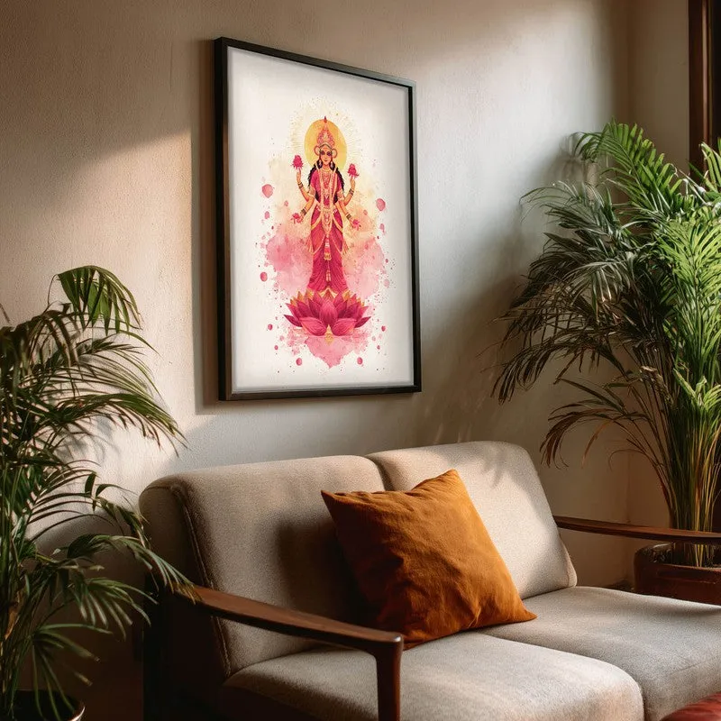 Shri Mahalaxmi Devi Divine Archival Paper Wall Art media 3