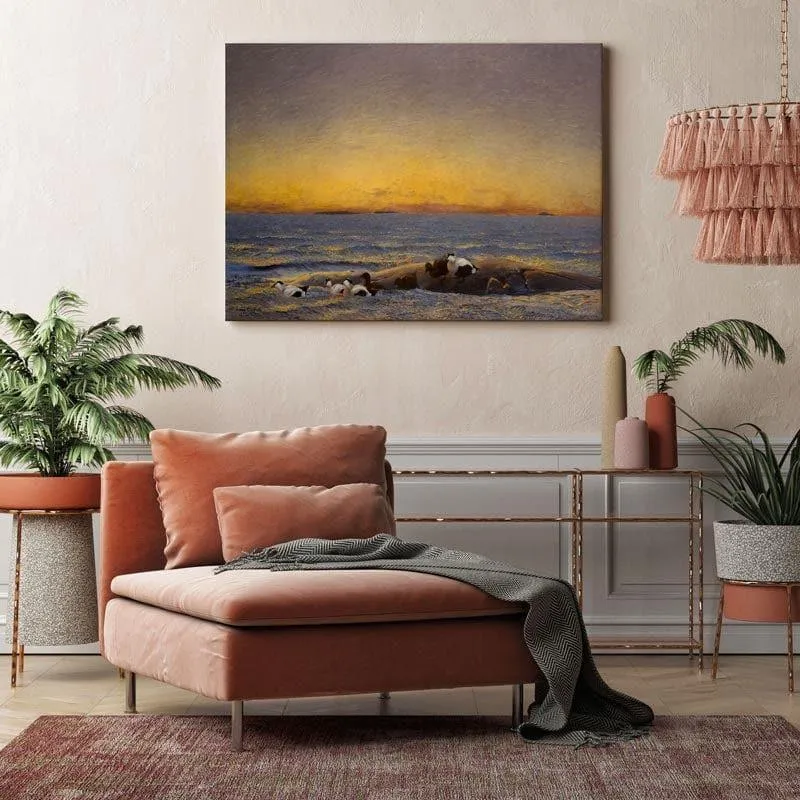 Morning Mood - The Sea Canvas Painting - Bruno Andreas - Gallery Wrap media 3