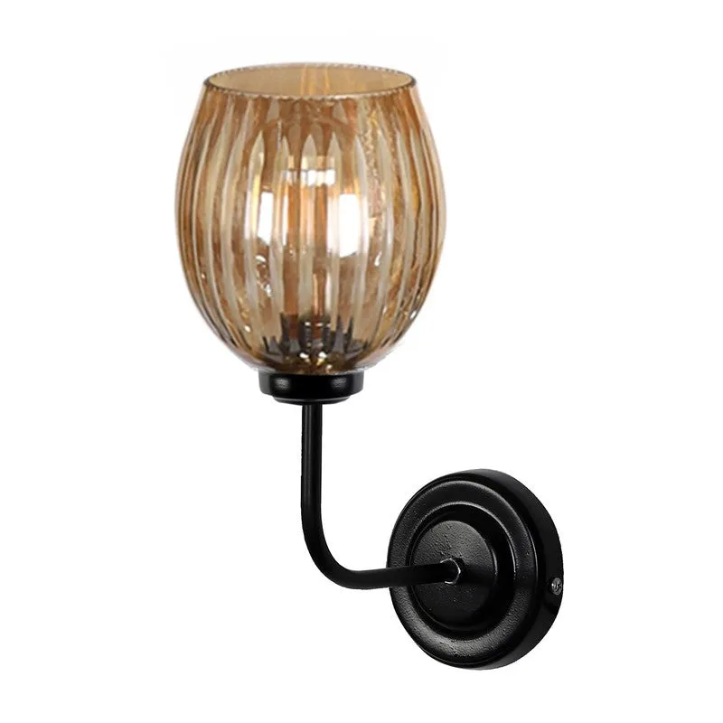 Golden Glow Glass Wall Lamp media 8