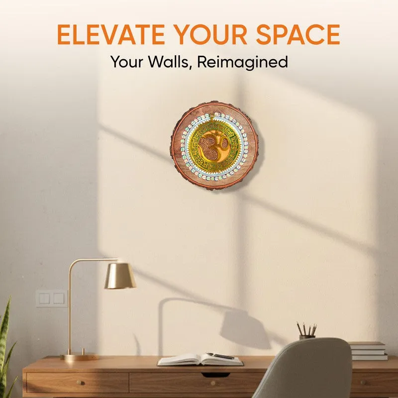 Omm Mandala Round Mango Wood Wall Accent media 9