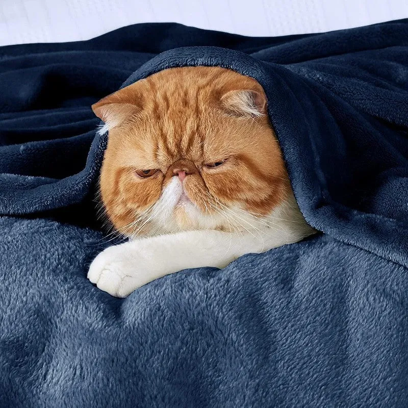 Soft Elite Blanket(Navy Blue) - 220 GSM media 6
