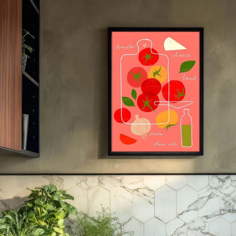 Chopped Splash Archival Canvas Wall Art - Black media 3