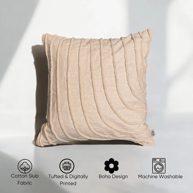 Peaks & Valleys Tufted Cushion Cover (Pale Pink) - Set Of Five media 5