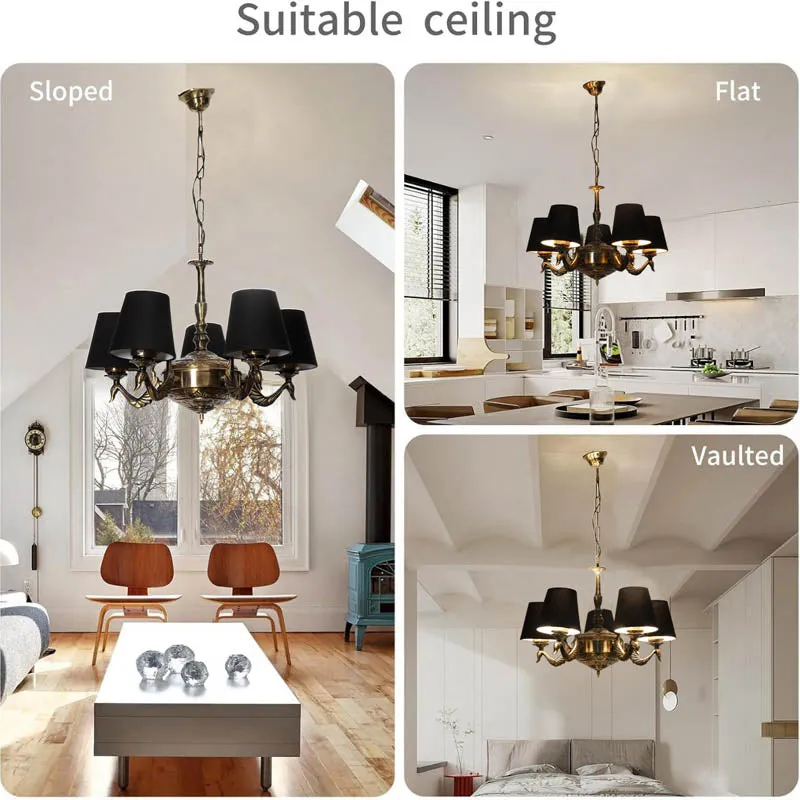 Solstice Conical Golden Antique Ceiling Lamp media 5
