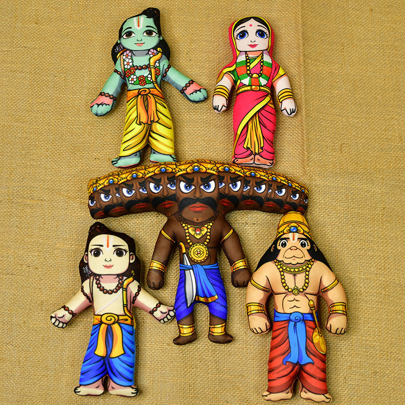 Ramayana Charita Showpice - Set Of Five