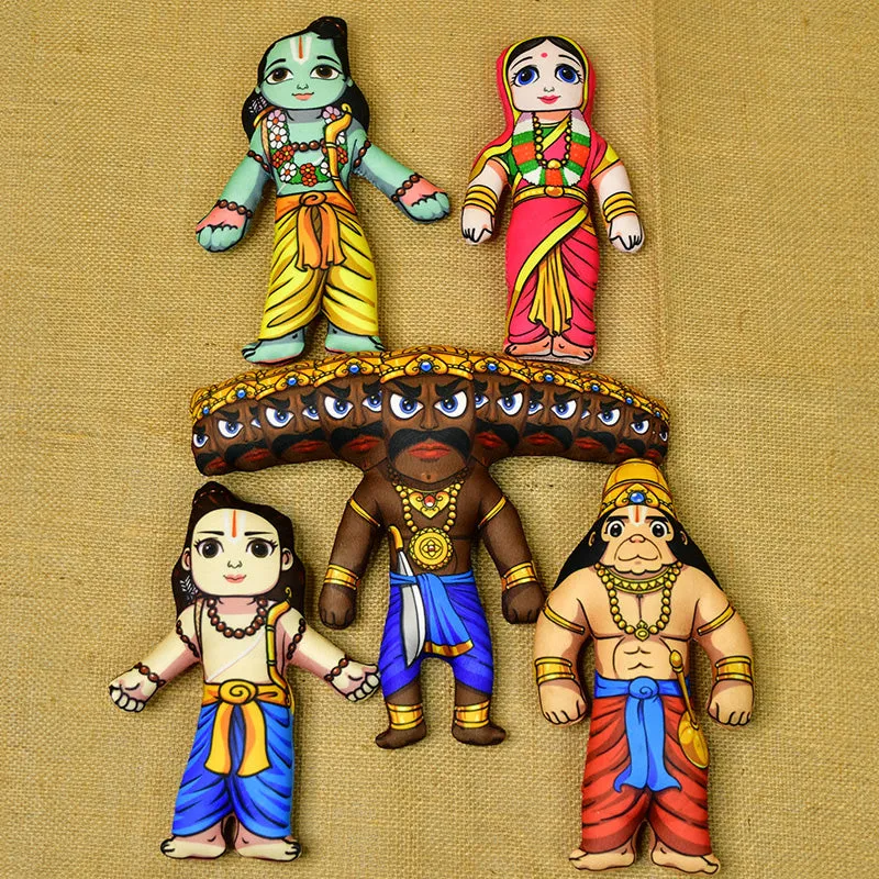 Ramayana Charita Showpice - Set Of Five media 1
