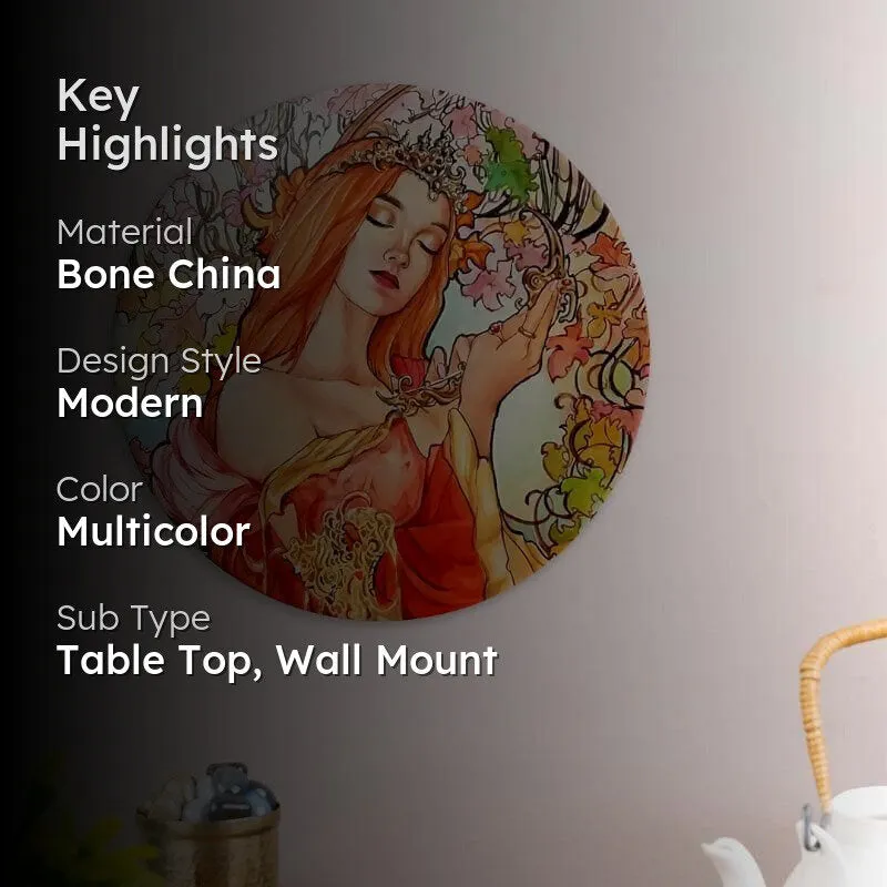 Artistic Autumn Decorative Plate media 2