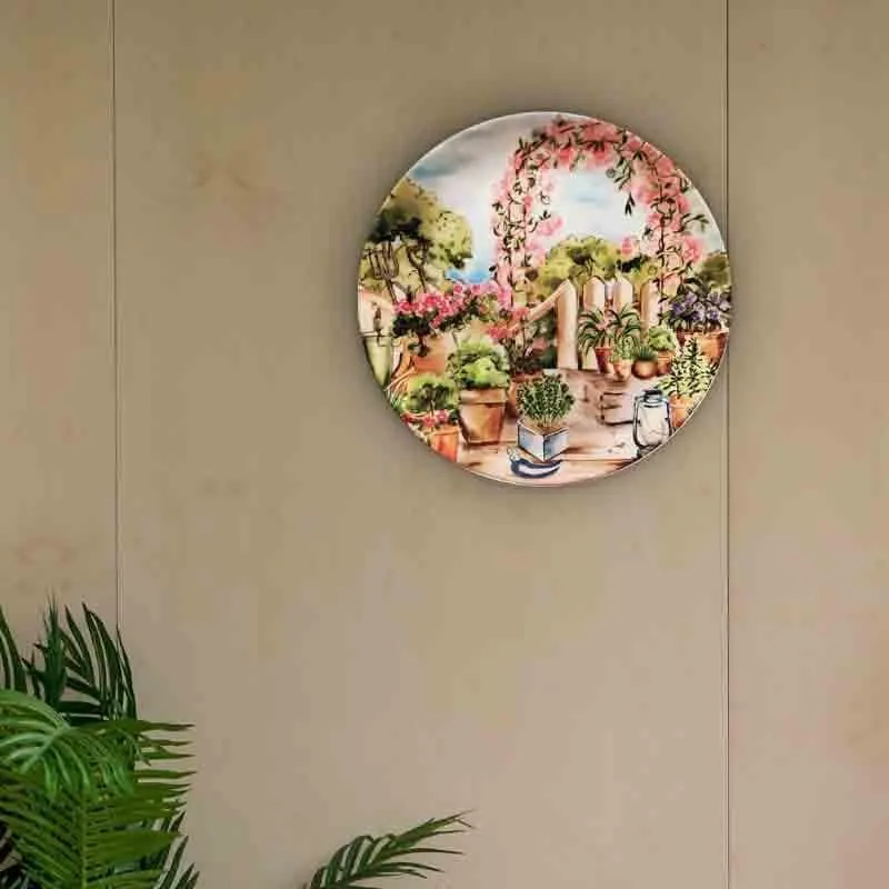 Flower-adorned Garden Decorative Wall Plate media 5