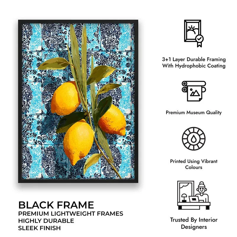 Vitamin Glow Canvas Wall Painting - Black Frame media 9