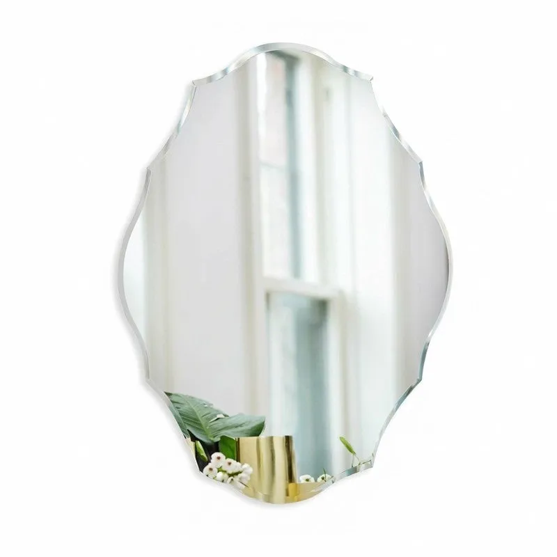 Ovelia Frameless Oval Wall Mirror media 3
