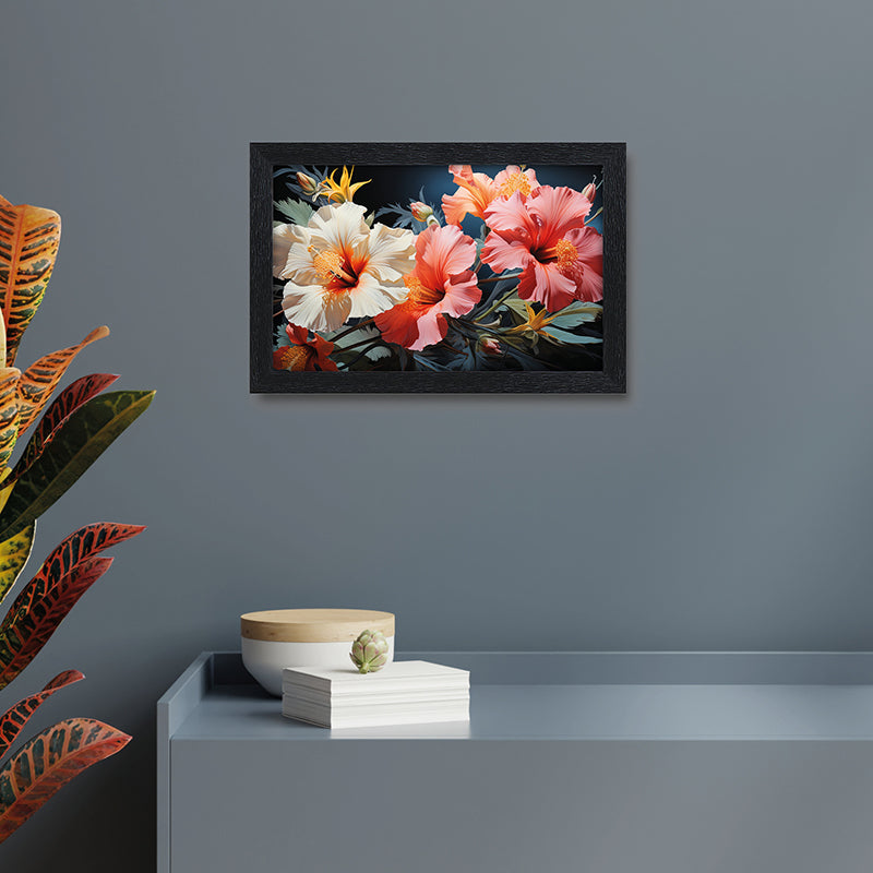Hibiscus Charm Wall Painting
