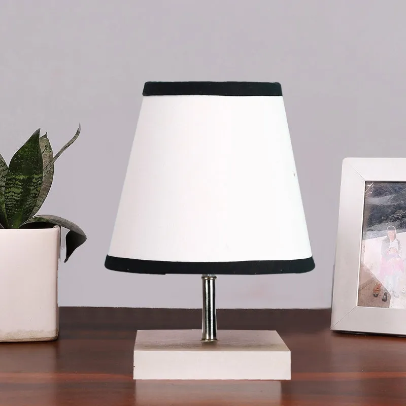 Alsa Fabric Table Lamp - White,Black media 3
