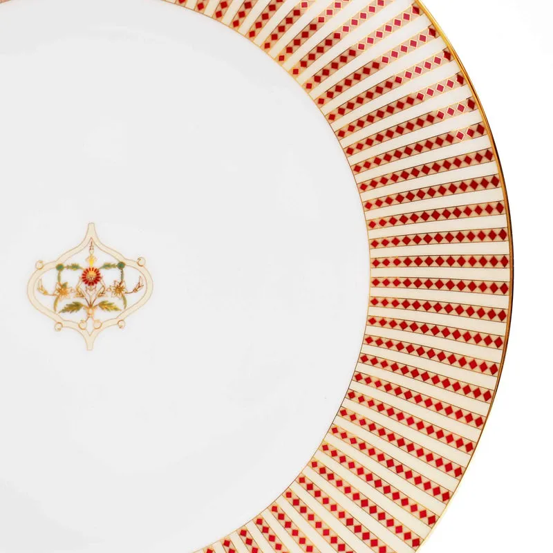 Gilded 24k Gold Brushed Porcelain Dinner Set - 21 Piece Set media 6