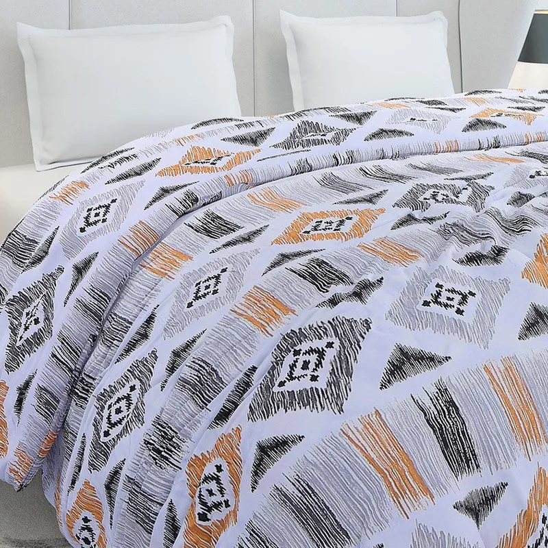 Monte Carlo Mazecraft Geometric Polyester Duvet Covers (Yellow) - 210 GSM media 5