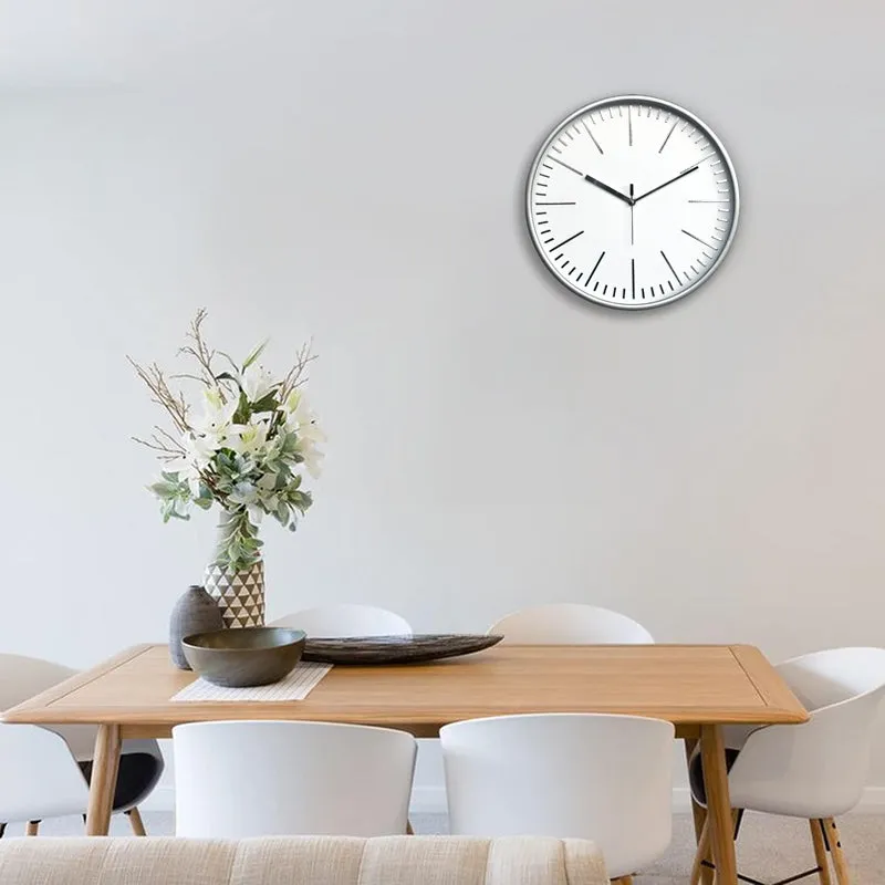 Aestra Analog Wall Clock - Grey, White media 4