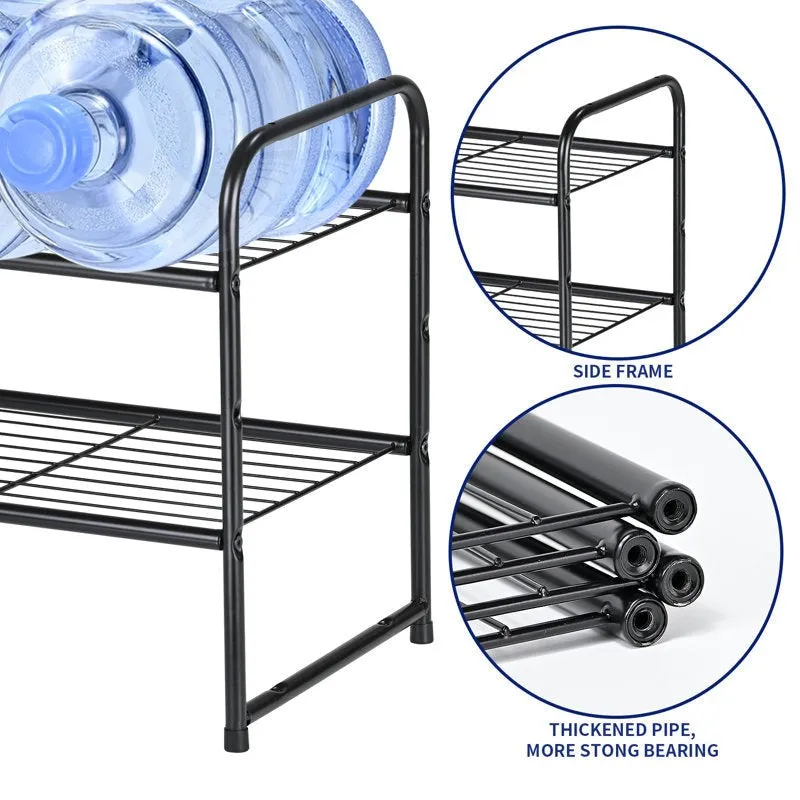 Organized Metal Shoe Rack - Black media 4