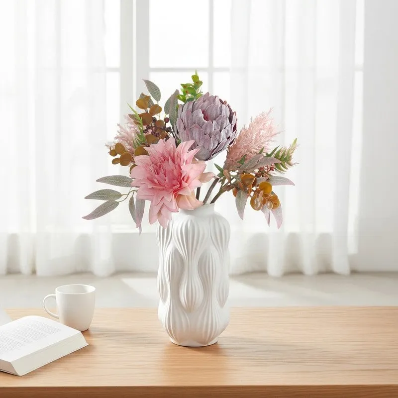 Floral Bouquet Artificial Flowers - Pink media 1