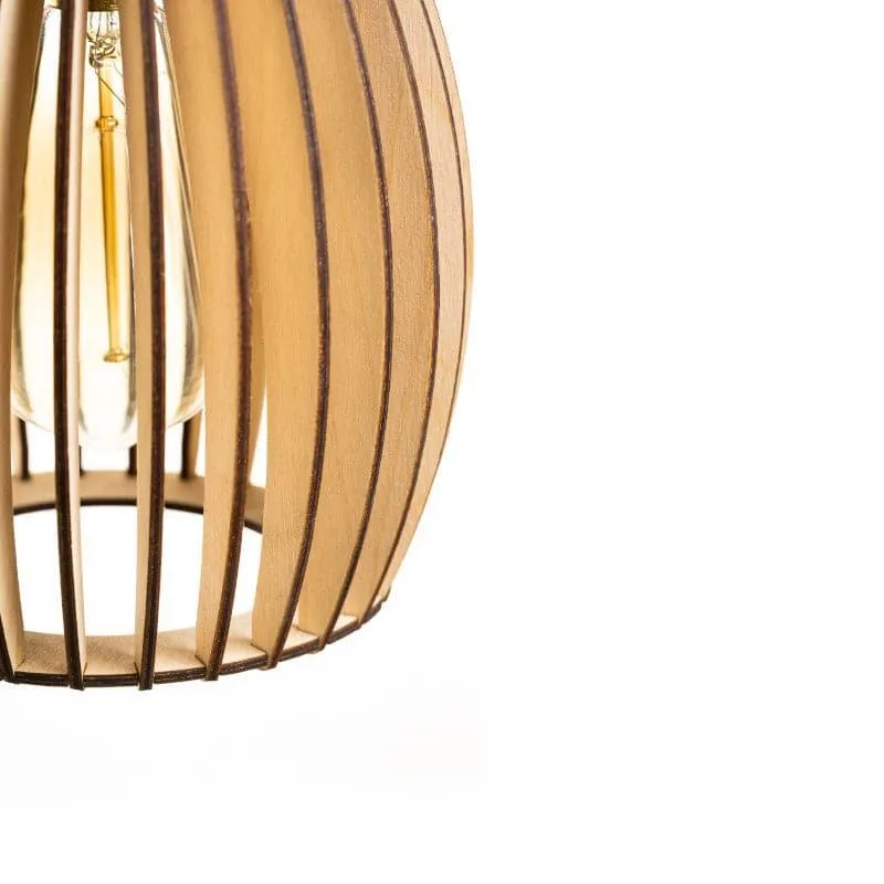 Tyke Wooden Ceiling Lamp media 5
