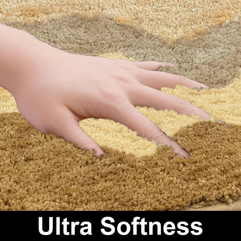 Soft Waves Microfiber Bath Mat - Yellow media 4