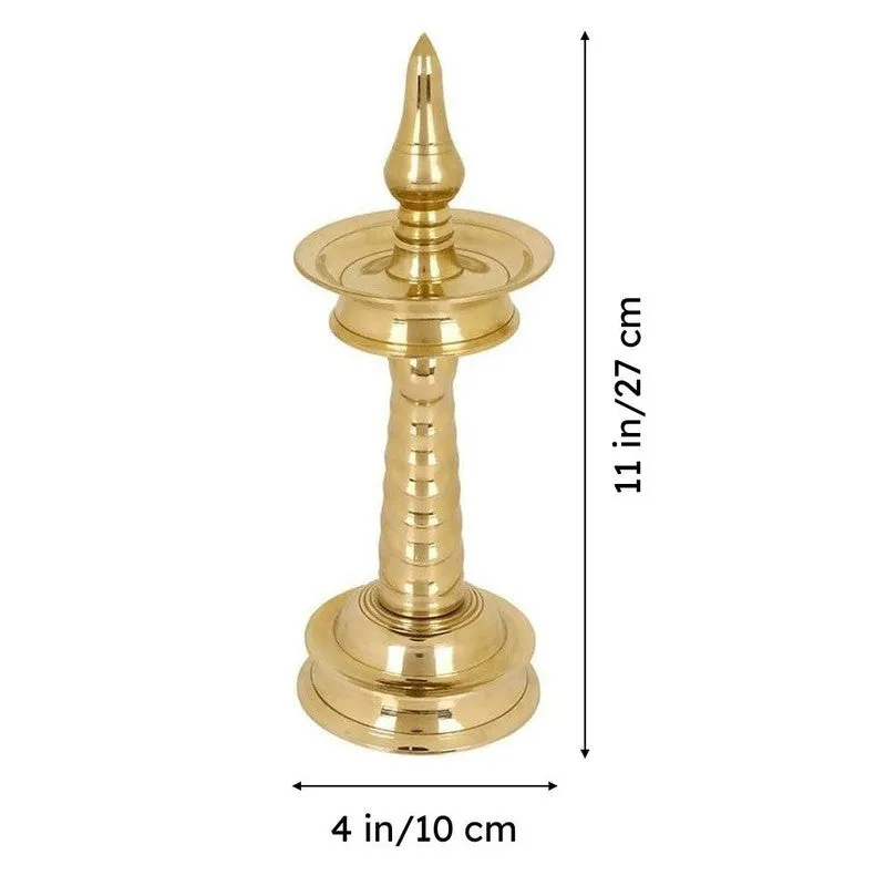 Vibhava Brass Lamp - Large media 5