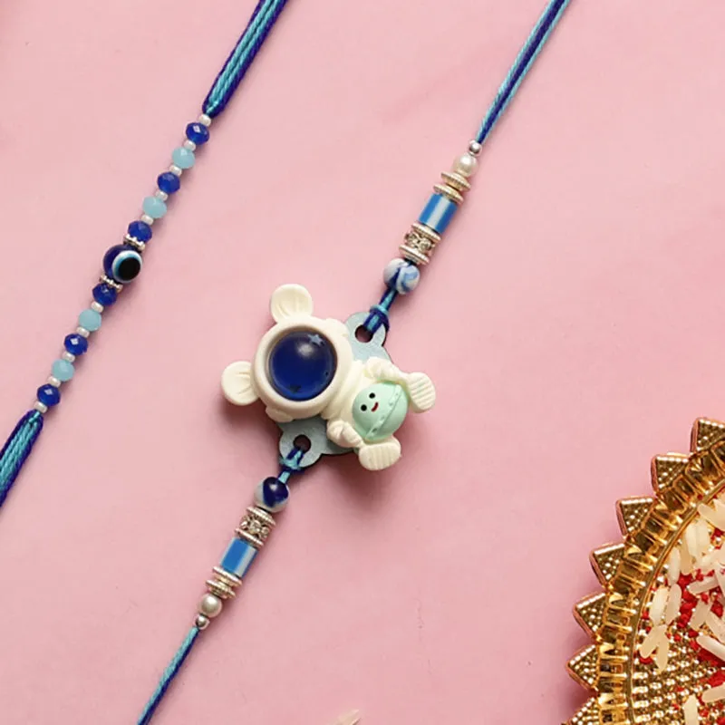 Astro III Rakhi with Roli Chawal - Three Piece Set media 3