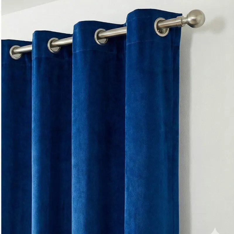 Pure Edge Blackout Curtains (Blue) - Set of Two media 4