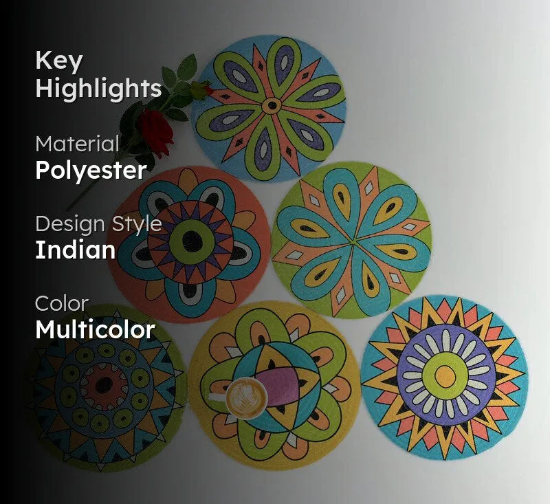Jovie Round Placemat - Set Of Six media 2