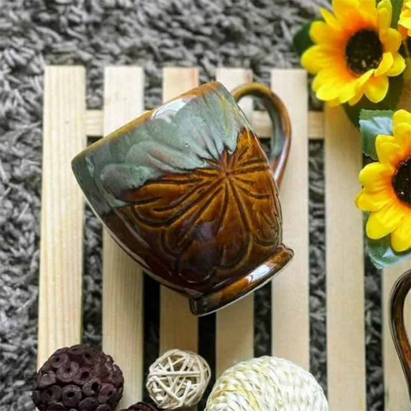 Deni Ceramic Coffee Mug (300 mL Each) - Set of Two media 4