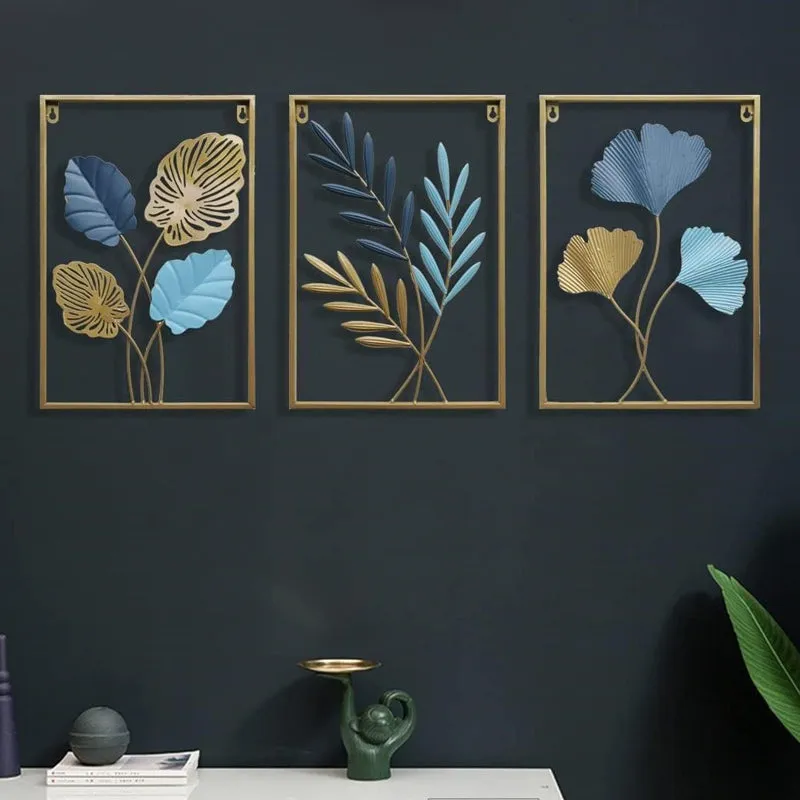 Ginkgo Flora Iron Wall Accent  - Set Of Three media 3