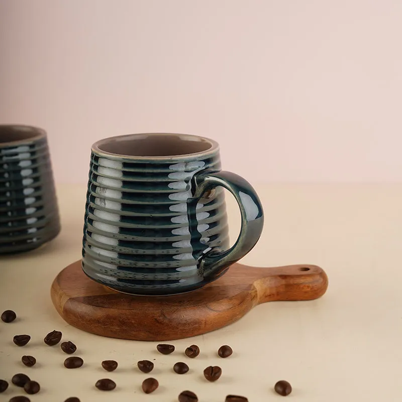 Antonella Ceramic Tea Cup (210 mL)/Blue) media 4
