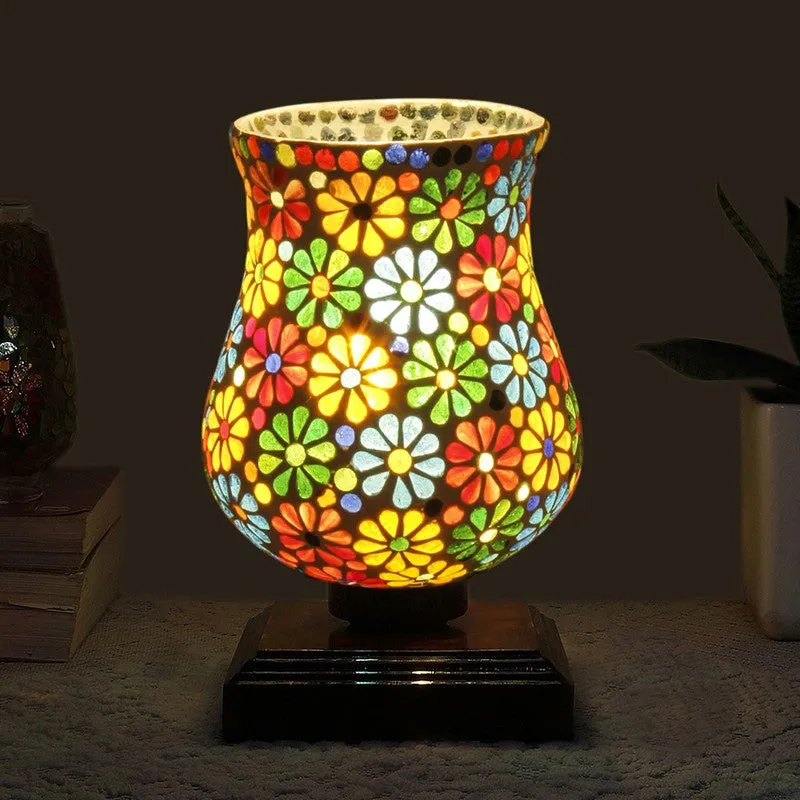 Lumique Mosaic Glass Table Lamp - Multicolor media 1