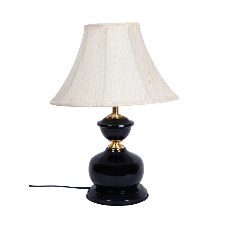 Starovia Cotton Table Lamp With Iron Base - White media 4
