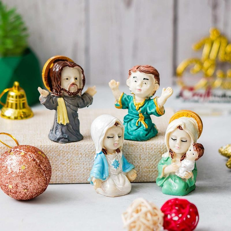 Silent Night Nativity Resin Figurine - Set Of Four media 6