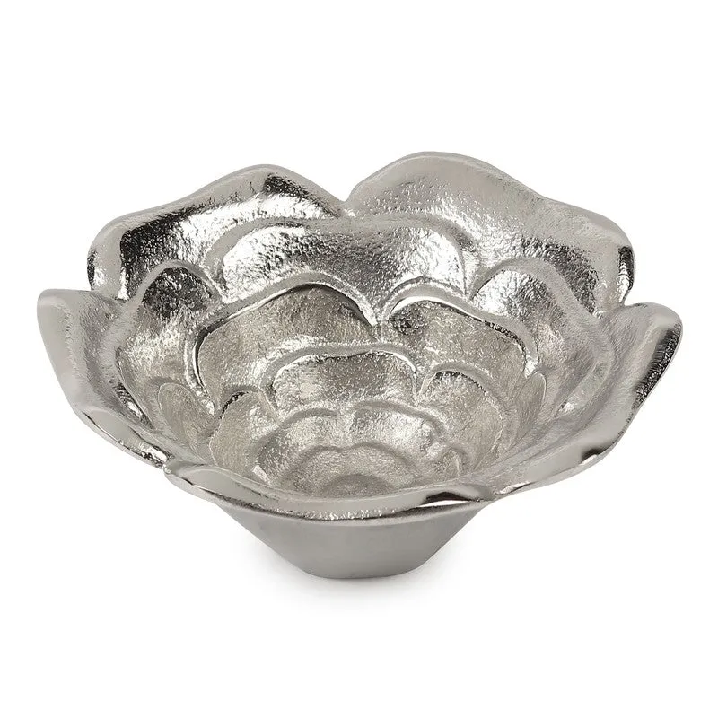 Luxe Petal Accent Bowl - Silver media 4