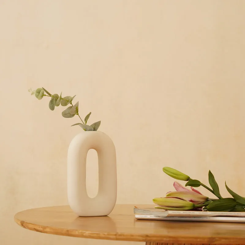 Oura Ceramic Donut Vase - Set Of Two media 7