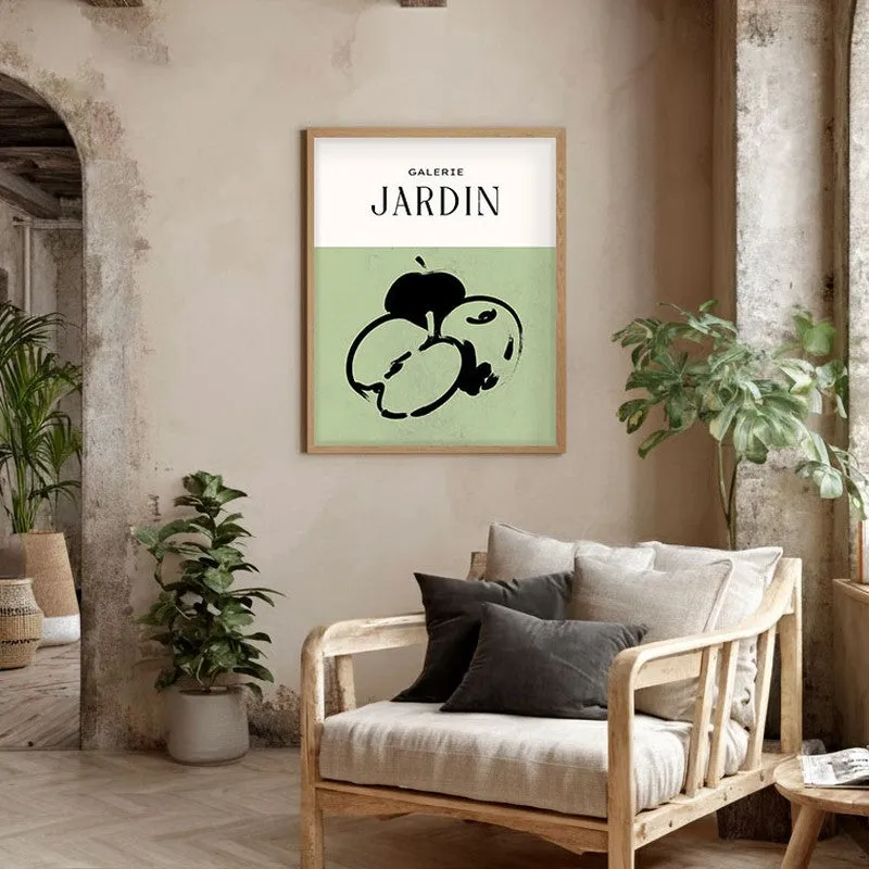 Galerie Jardin Canvas Wall Painting With Brown Frame media 5