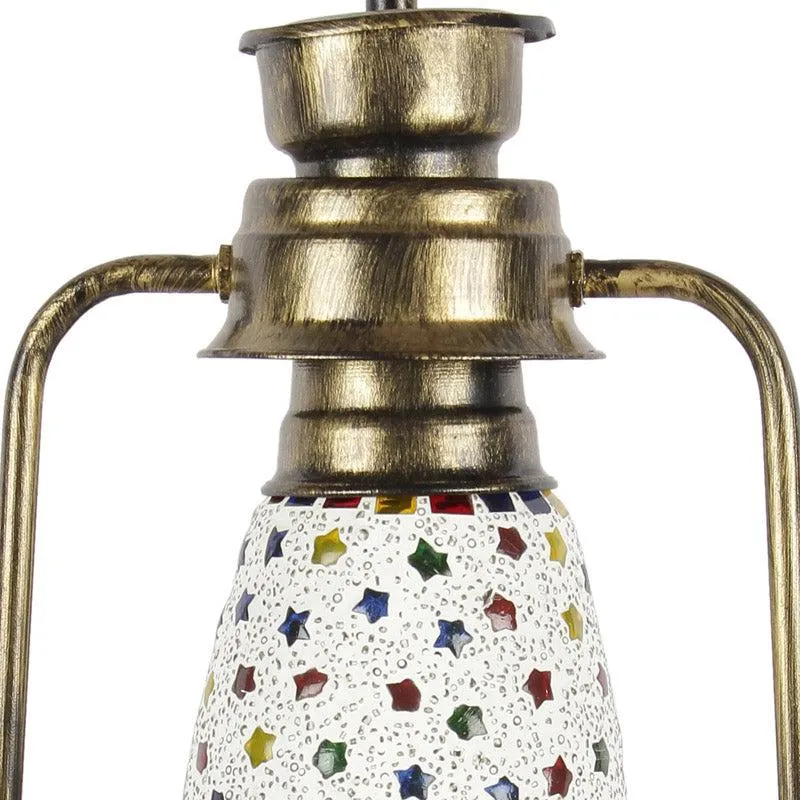 Divyara Mosaic Lantern Iron Wall Lamp - Gold media 6