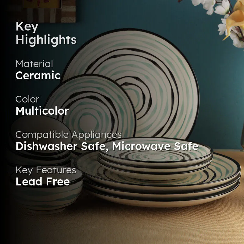 Sitara Stoneware Dinner Set - 12 Piece Set media 2